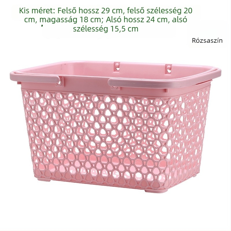 Hordozható fürdőkosár kozmetikumokhoz, kék, nőies stílus, kollégiumba