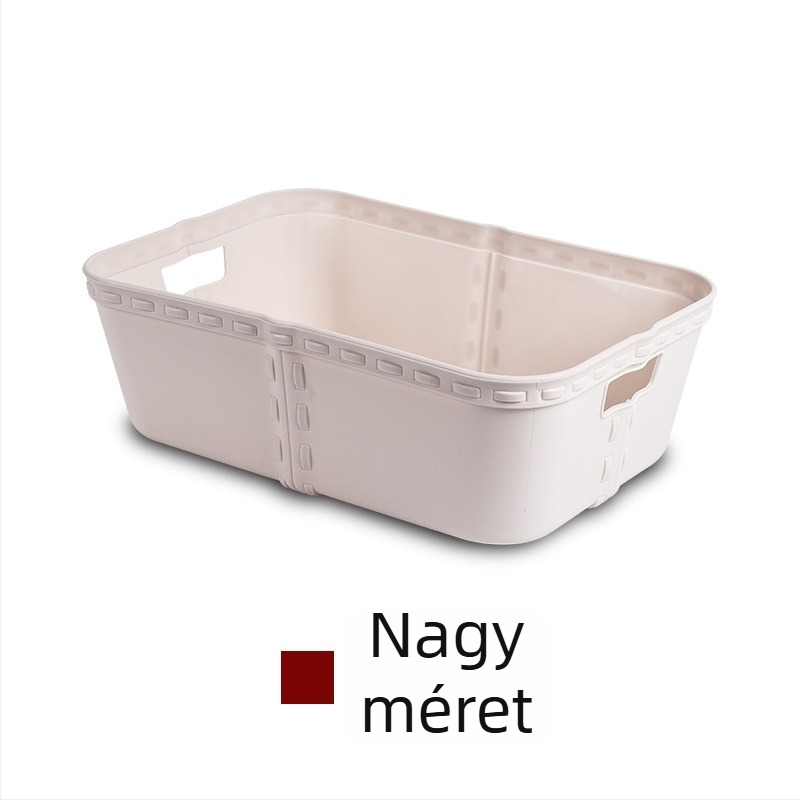 Rattan fonott asztali kozmetikai rendező doboz, nagy kapacitású