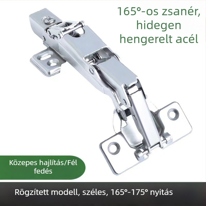 165°/175°/180° csillapított ajtócsukló, nagy szögű, L alakú sarokajtócsukló, ívelt ajtócsukló