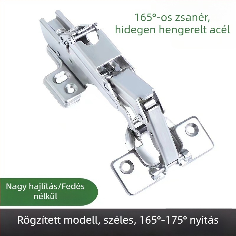 165°/175°/180° csillapított ajtócsukló, nagy szögű, L alakú sarokajtócsukló, ívelt ajtócsukló