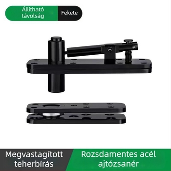 Rejtett faajtócsukló, 360° rozsdamentes acél, ég-föld tengelyű szekrényajtó, rejtett felső és alsó csuklók