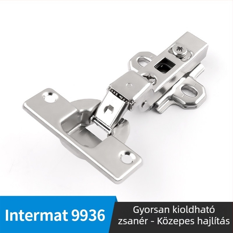 35 mm vastag ajtózsanér, beépített kétfokozatú rugós zsanér szekrényekhez és gardróbokhoz
