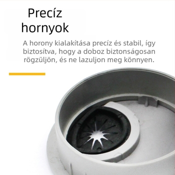 Jin Rongda Kerek kábeldoboz fedél, ezüst színű, modell 505360