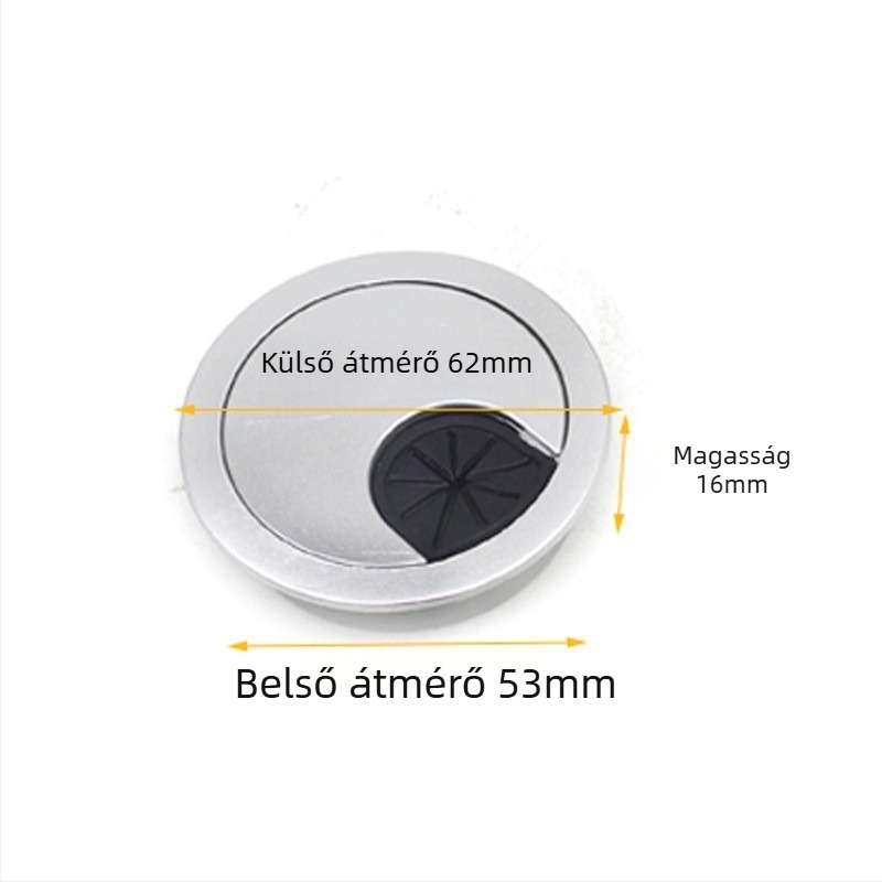 Jin Rongda Kerek kábeldoboz fedél, ezüst színű, modell 505360