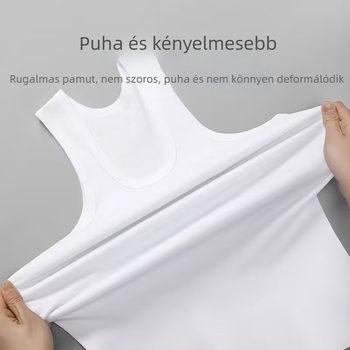 Férfi ujjatlan nyári mellény – laza szabás, lélegző pamut, sportos mindennapi felső