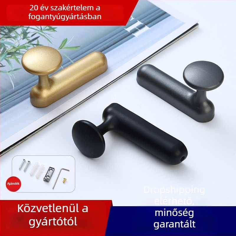 Alumíniumötvözet ruhafogas, modern minimalist design, egyetlen fogas a fürdőszobába, a konyhába vagy az ajtóra