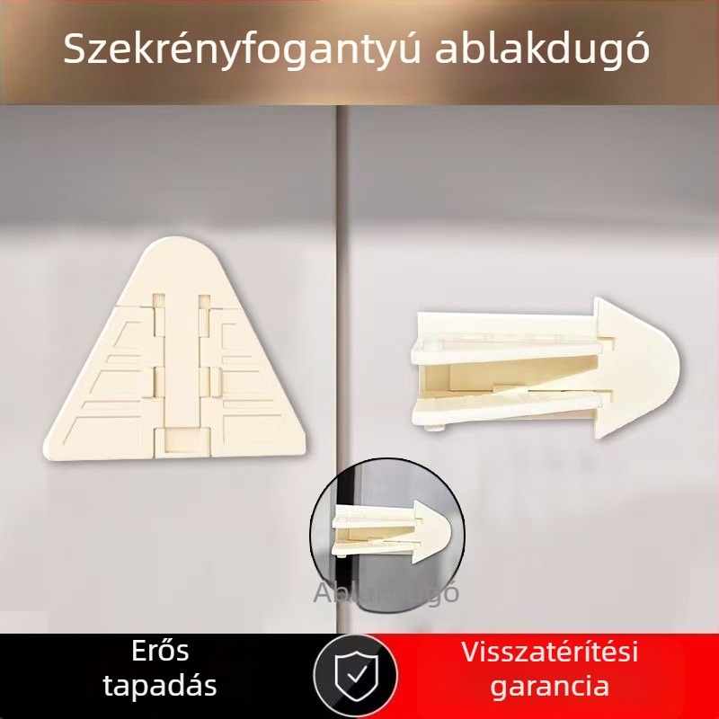 Gyerekbiztonsági zár fúrás nélkül – ablakokra és ajtókra, nyitás elleni zár csúszóajtókhoz és gardróbokhoz