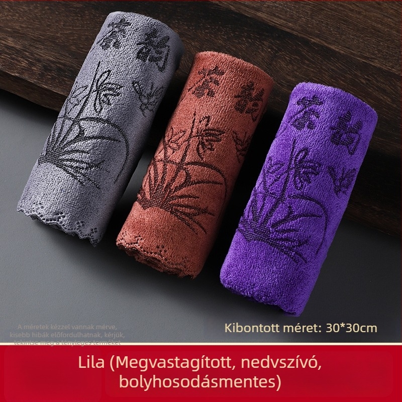 Nedvszívó, vastag teázóasztal kendő, kis méretű, teáskészlet kiegészítő
