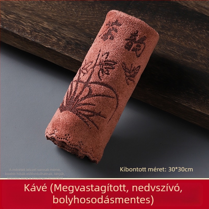 Nedvszívó, vastag teázóasztal kendő, kis méretű, teáskészlet kiegészítő