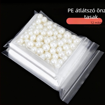 PE átlátszó oxidáció-ellenálló zárható tároló tasak Wenwan karkötők és ékszerek számára