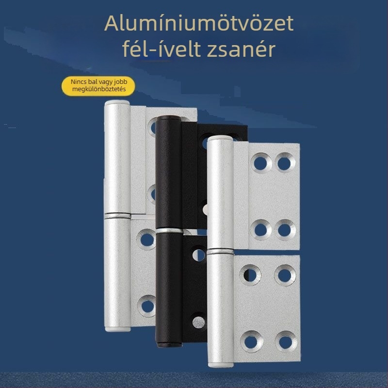 Fürdőszoba- és WC ajtók pántjai, alumíniumötvözet, hajtogatható rozsdamentes acél pántok és kiegészítők