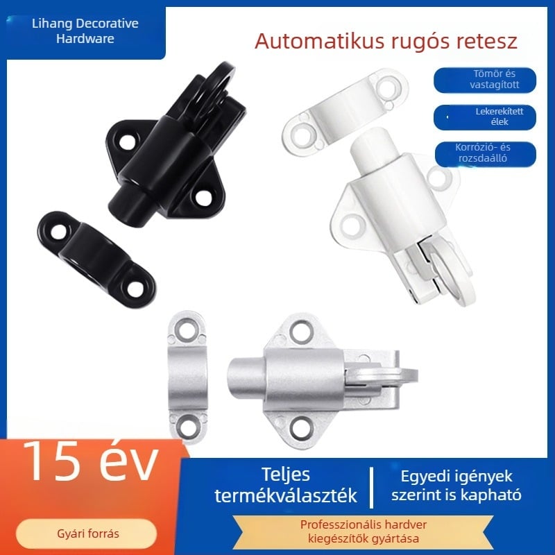 Automata rugós zár alumínium ötvözetből – ajtókhoz és ablakokhoz