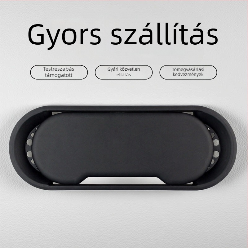 Ovalis kábelmenedzsment doboz ABS műanyagból, kábelnyílás fedél, dekoratív panel irodai bútorokhoz