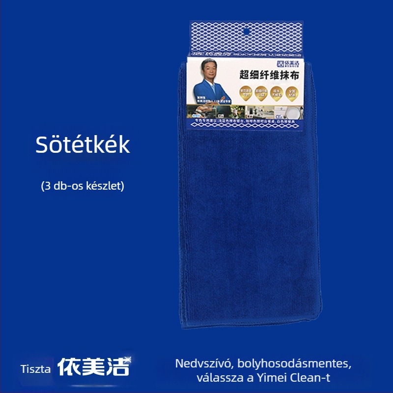 Három darabos tisztítókendő-készlet éttermi konyhához, nedvszívó, zsírt eltávolító, szálmentes, négyszögletes kendők bárpultra