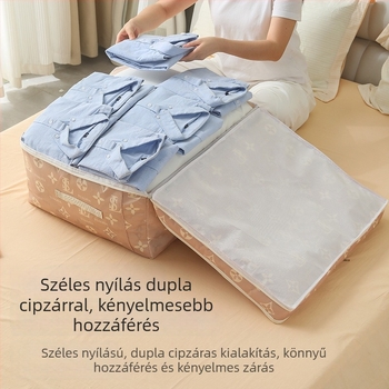 Oxford anyagú paplan tároló táska, nagy kapacitású, extra-nagy méret, megvastított és zárható