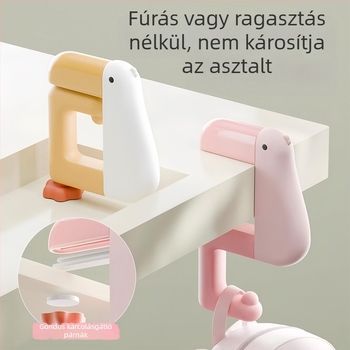 Kreatív hátizsákakasztó íróasztalhoz, fúrás nélkül, hordozható és rögzíthető