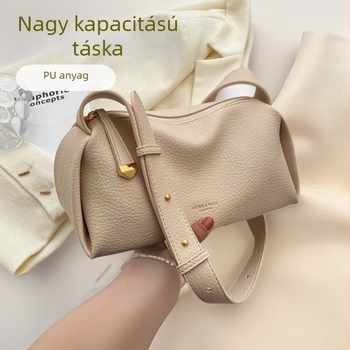 Női crossbody válltáska, új stílus, nagy kapacitású Boston-stílusú táska, elegáns textúra, hónalj alatti párnás táska