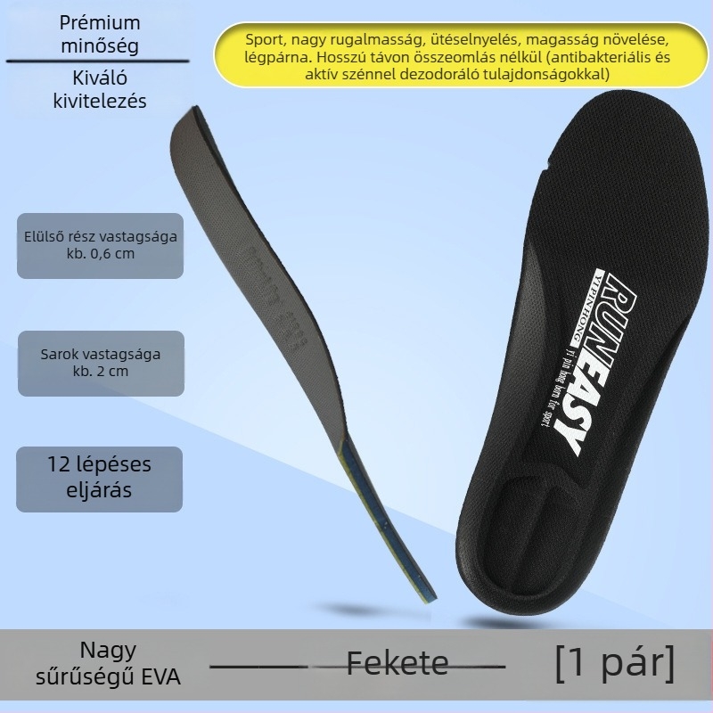 Runeasy Akh528 Ortholite memória talpbetét sportcipőkhöz – teljes talpbetét, nyomtatott minta, méretek 34/36/38, tavasz