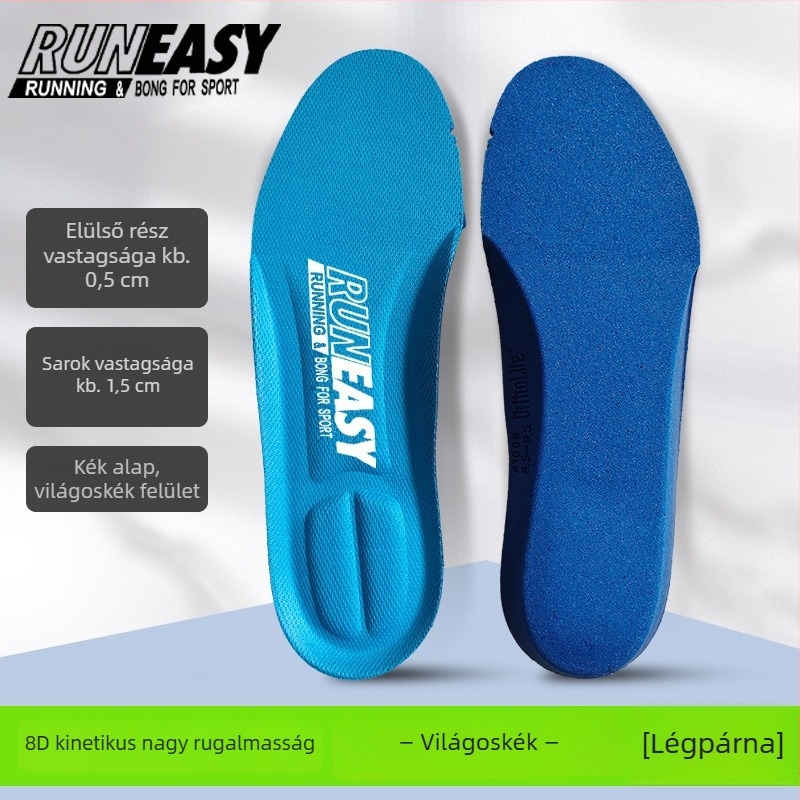 Runeasy Akh528 Ortholite memória talpbetét sportcipőkhöz – teljes talpbetét, nyomtatott minta, méretek 34/36/38, tavasz