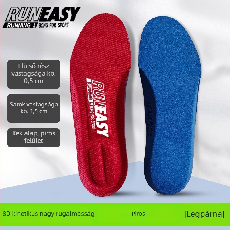 Runeasy Akh528 Ortholite memória talpbetét sportcipőkhöz – teljes talpbetét, nyomtatott minta, méretek 34/36/38, tavasz