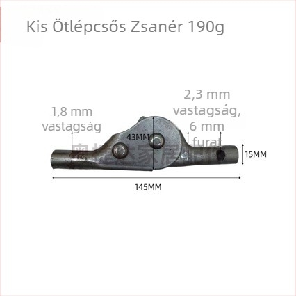 Kovácsoltvas ágyhoz való hardveres kiegészítők otthoni használatra, európai stílusú ágy öt pozíciójú csuklópántokkal, összekötő fémdarabok