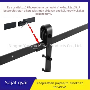 Négylukú vas csatlakozó tolóajtóhoz