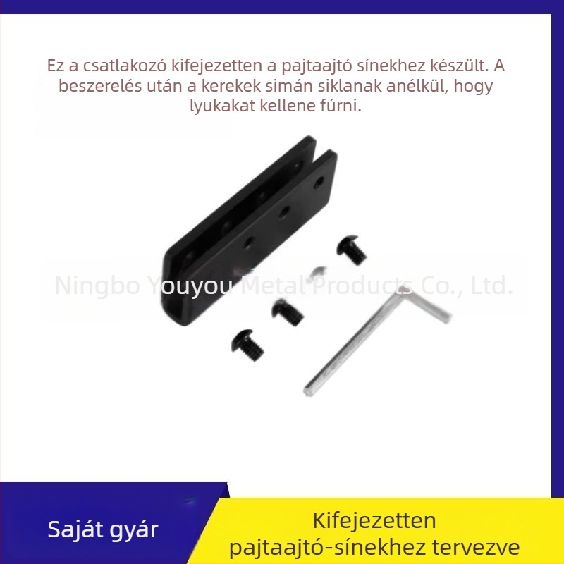 Négylukú vas csatlakozó tolóajtóhoz