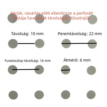 Kovácsoltvas perforált paneles függőkosár – tárolókosár