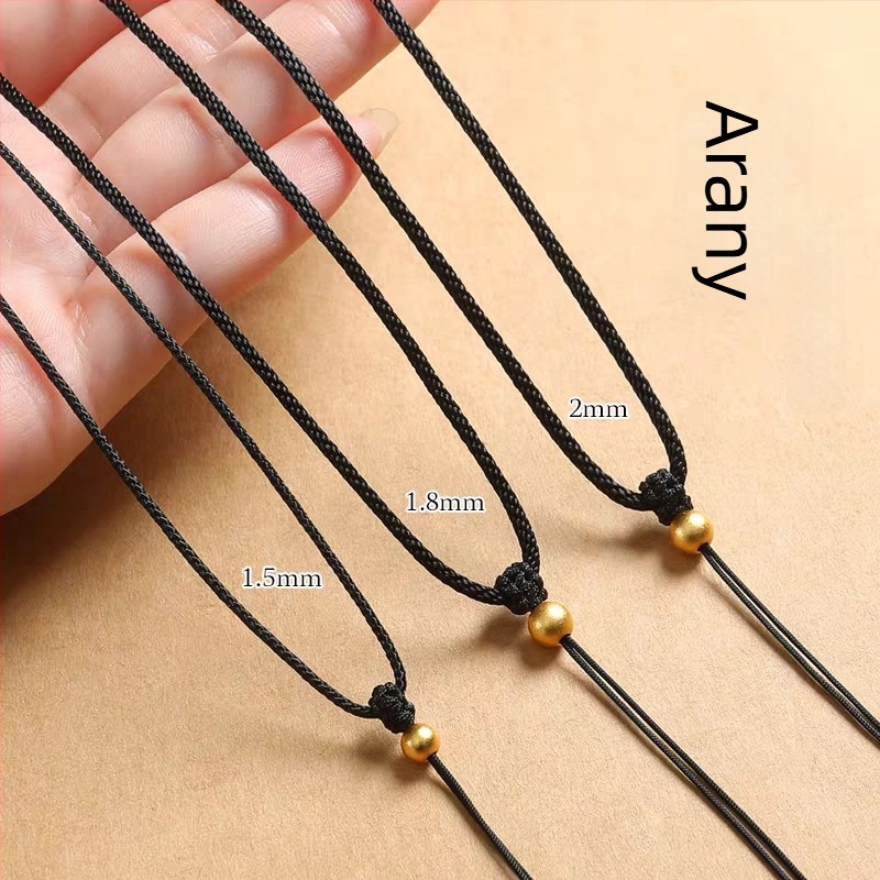 Minimalista medál zsinór aranyozott nyolc kincses iránytű medállal, állítható vékony vagy vastag zsinórral, jáde medállal és Buddha-amulettel