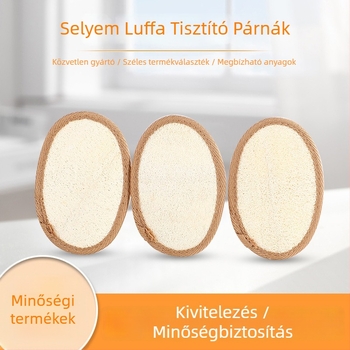 Jeannier luffa fürdő szeletek – bőrbarát, kímélő hámlasztó tisztítás, akasztási lehetőség