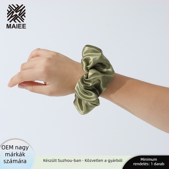 Maiee selyem hajgumi, 5.5 cm, kézzel készített, magas rugalmasság, könnyed luxus stílus