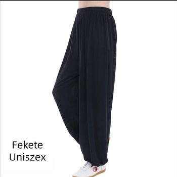 Tai Chi Ice Silk nadrág edzésre, uniszex, nagy méret, lantern-stílusú, Tai Chi ruházat tavasz–nyár.