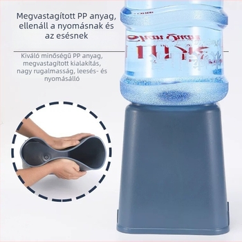 Műanyag négyzet alakú szemetes otthoni és konyhai felhasználásra, 8 L, fedél nélküli