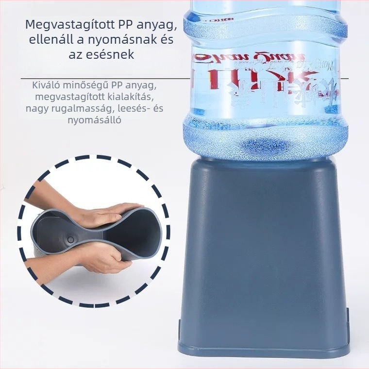 Műanyag négyzet alakú szemetes otthoni és konyhai felhasználásra, 8 L, fedél nélküli