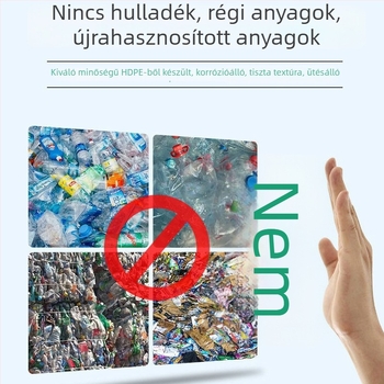 30 literes műanyag szemetes, négyzet alakú, érintésre működő fedéllel, otthoni és üzleti használatra; ideális nappaliba, konyhába, fürdőszobába és kollégiumba – beltéri és kültéri használatra.