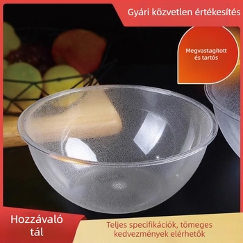 Átlátszó, kör alakú PET tál önkiszolgáló zöldségek kiválasztásához hot pothoz