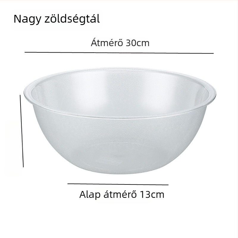 Átlátszó, kör alakú PET tál önkiszolgáló zöldségek kiválasztásához hot pothoz