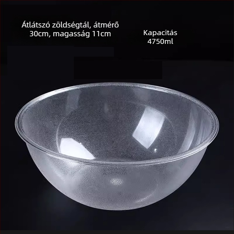 Átlátszó, kör alakú PET tál önkiszolgáló zöldségek kiválasztásához hot pothoz