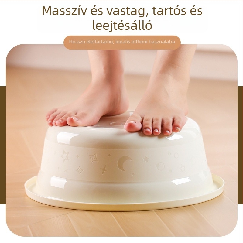 Háztartási műanyag lavór: nagy lábmosó lavór, kisebb arcmosó és mosó lavrór, mélyített és vastagított, tartós