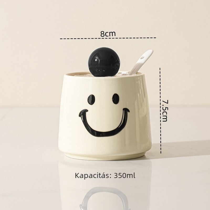Krém színű kerámia só- és fűszertartó készlet