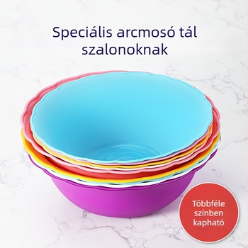 Rózsaszín, kis méretű egyszer használatos mosdózacskó kozmetikai szalonhoz