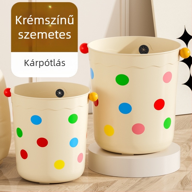 Műanyag szemetes, fedél nélküli, 8 literes kapacitás, otthoni használatra – nappali, hálószoba, konyha, fürdőszoba, iroda, kollégium