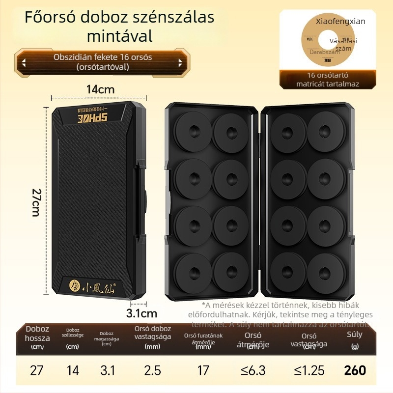 ABS fő damil tároló doboz zárható, csúszásmentes felülettel, damil és horgászati eszközök tárolására