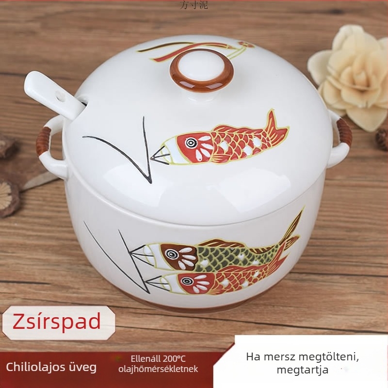 Kerámiából készült japán stílusú fűszerkészlet