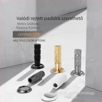 Rejtett mágneses ajtó stopper, ultra vékony, padlóra szerelve, belső ajtókhoz