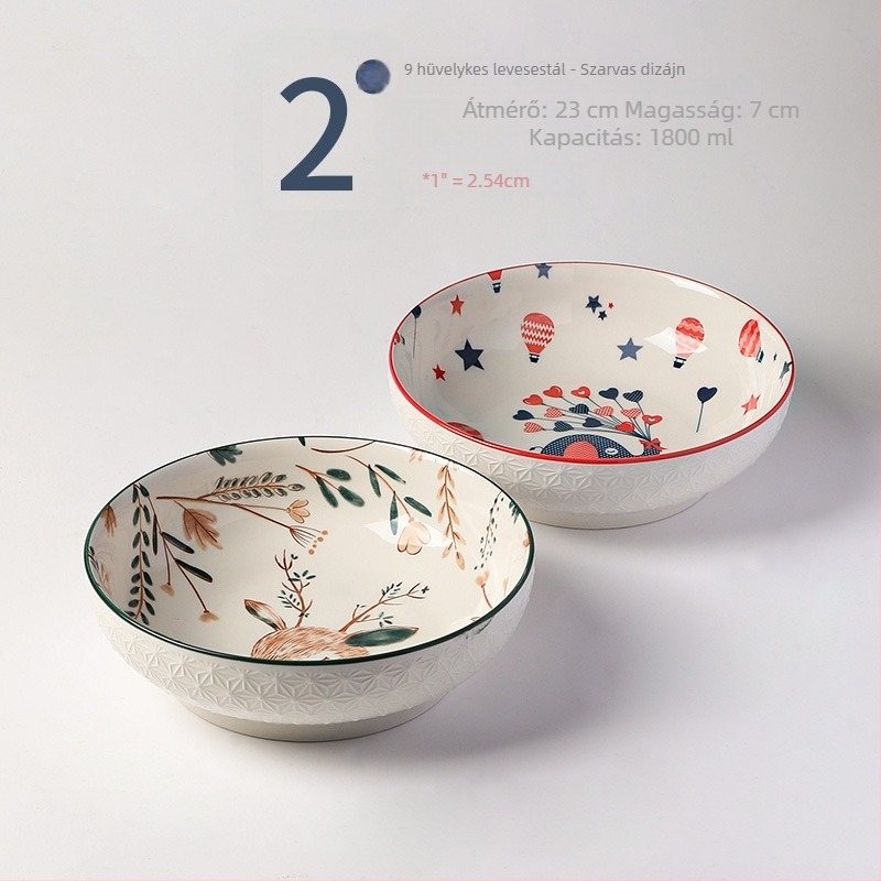 Fekete porcelán levesestál, 2025-ös új modell, extra nagy méret, otthoni használatra – nagy tál halhoz savanyúkáposztával