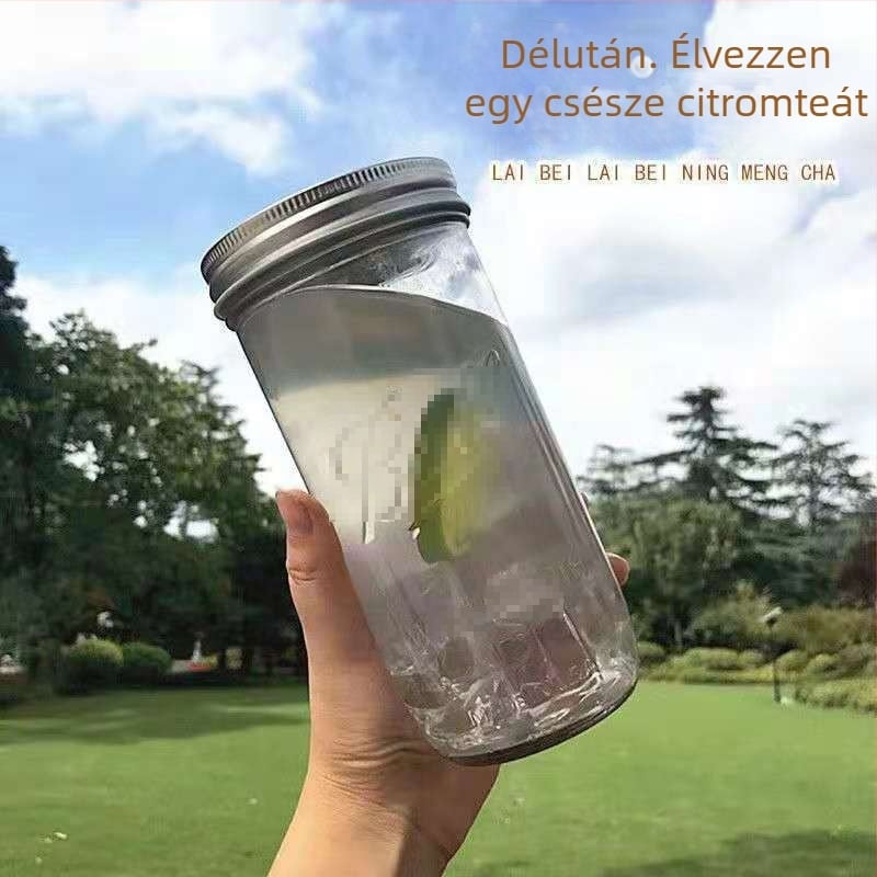 Mason-üveg zárható kupakkal – méz, lekvár, turmixok, zabpehely, aszalt gyümölcs és gabonafélék tárolására