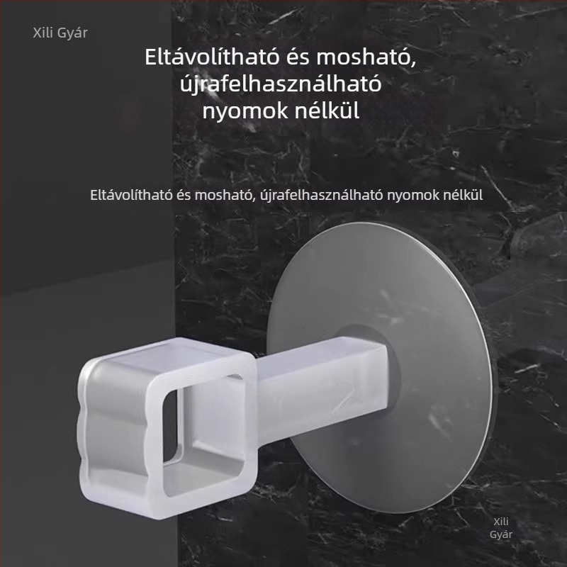 Ütközésvédő szilikon ajtófogantyúhoz vákuumos tapadókoronggal, fürdőszobába