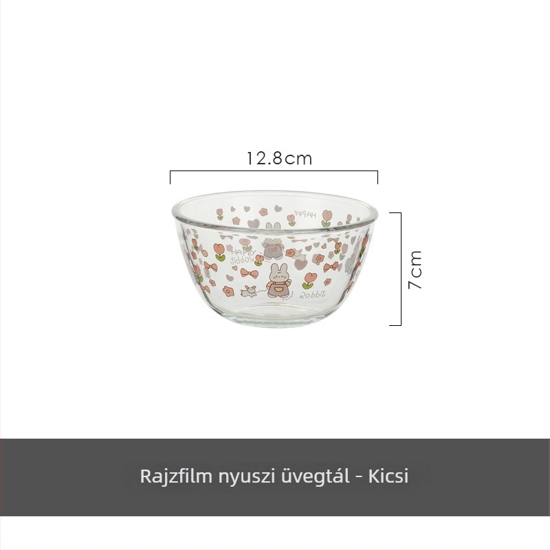 Nagy kapacitású üvegtál, élelmiszer-minőségű, hőálló, dagasztáshoz, sütéshez és salátákhoz