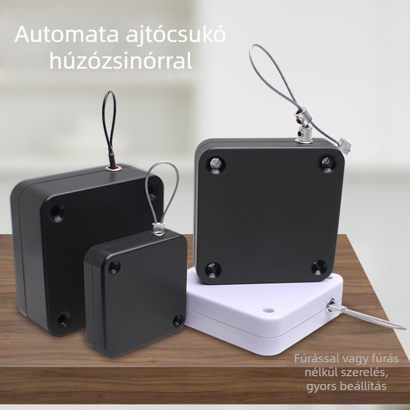 Üveg ajtó automatikus záróberendezés kötéllel, fúrás nélkül, háztartási használatra